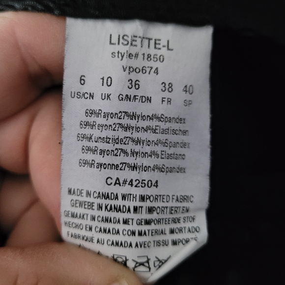 LISETTE | stretch cropped pull-on pants - Picture 7 of 7